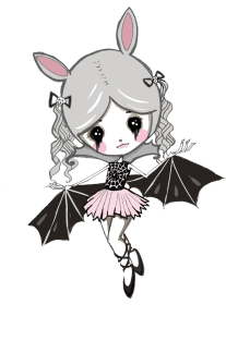 Cute vampire bat girl Magnet