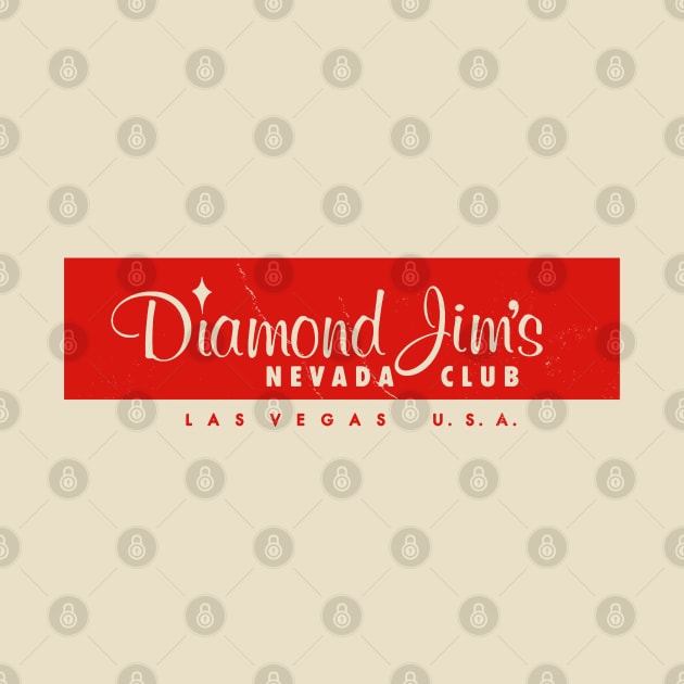 Retro Vintage Diamond Jim's Nevada Club Las Vegas by StudioPM71