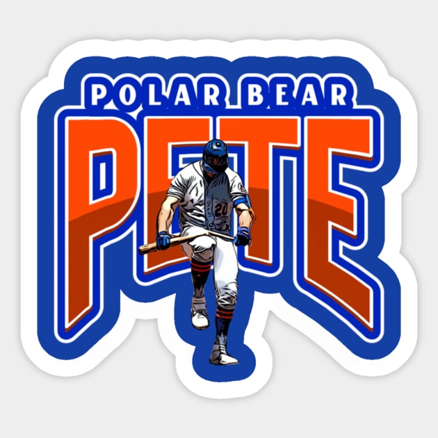 Polar Bear Pete - Mets Baseball - Sticker