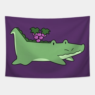 Grapes Alligator Tapestry