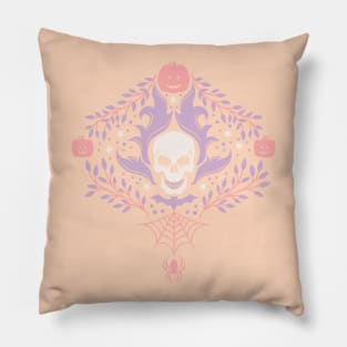 Damask Halloween - Creamsicle Pillow