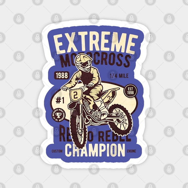 Extreme Motocross champion Magnet by Tempe Gaul