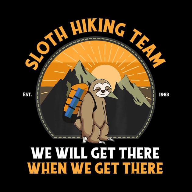 Sloth Hiking Sloth Hiking Team by crowominousnigerian 