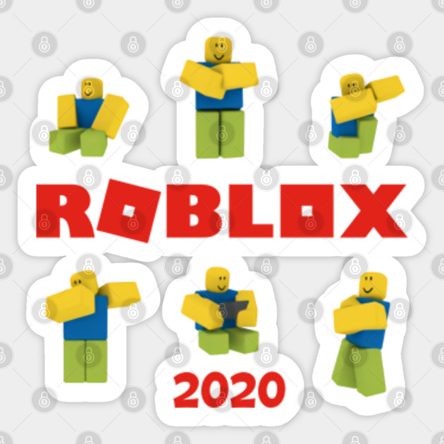 Roblox Noob 2020 Roblox Autocollant Teepublic Fr - the noob clothing roblox