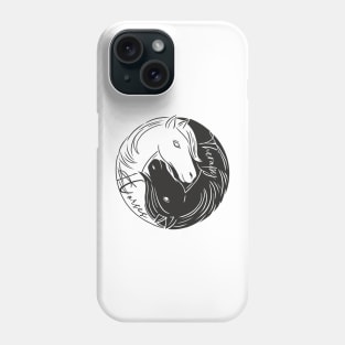 Yin Yang  horse therapy Phone Case