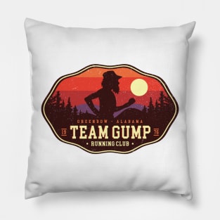 Team Gump Running Club Pillow