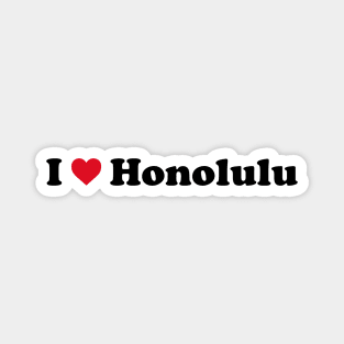 I Love Honolulu Magnet