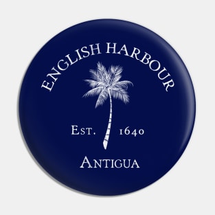 English Harbour Antigua Vintage Palm Pin