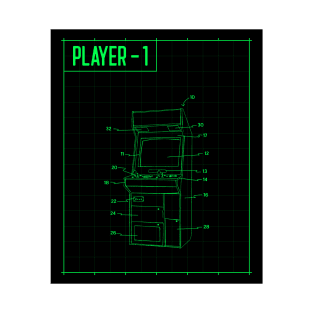 Gamer Room Arcade Design - Gaming Room Decoration - Gaming Apparel T-Shirt