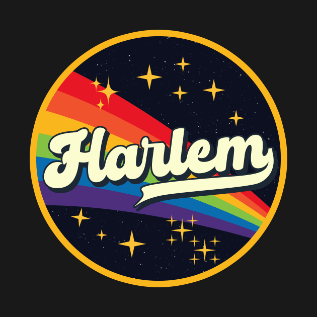 Harlem // Rainbow In Space Vintage Style by LMW Art