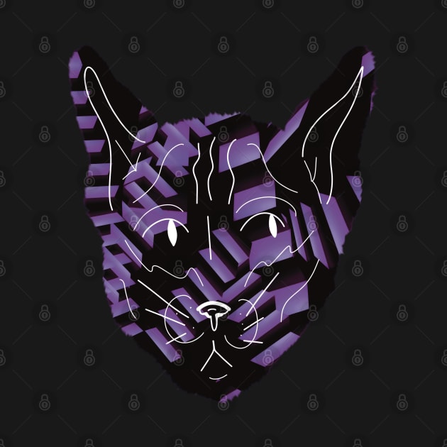 Liminal Spaces Cat Purple Design by IgorAndMore