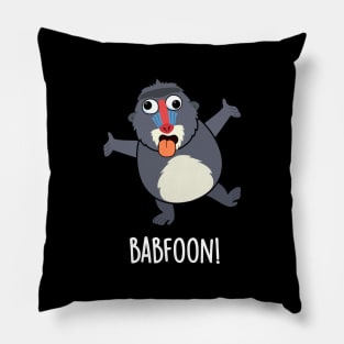 Bab-foon Funny Baffoon Baboon Pun Pillow