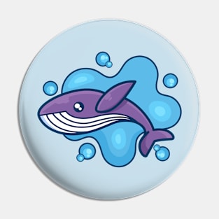 cute ocean whale design Pin