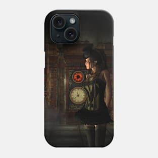 Wonderful steampunk lady Phone Case