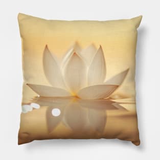 Lotus Flower Petal Nature Serene Calm Pillow