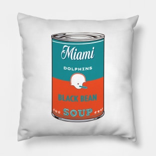 Miami Dolphins Soup Can Pillow