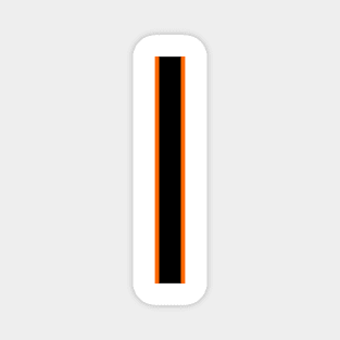 Luton Town Retro Home 1977 -78 White and Orange White Black Bars Magnet