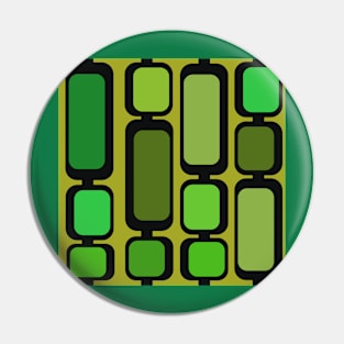 green and black retro abstract design Pin