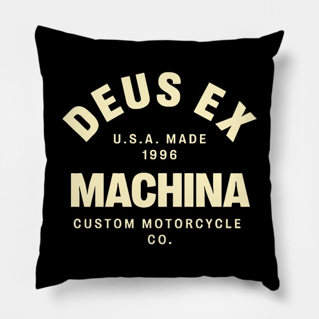 Deus Ex Machina USA 1996 Pillow by loginoch