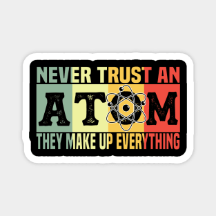 Atom Physics Chemistry Natural Science Vintage Magnet