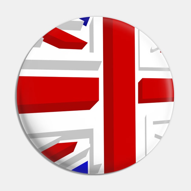 Union Jack XL Wht Pin by SiSuSiSu