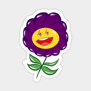 purple flower ecopop Magnet