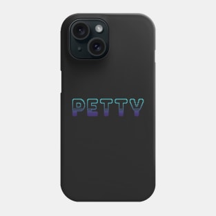 Petty Classic Video Game Graphic Blue Gradient Phone Case
