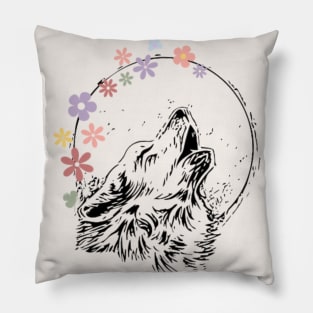 Wolf Howl Pillow