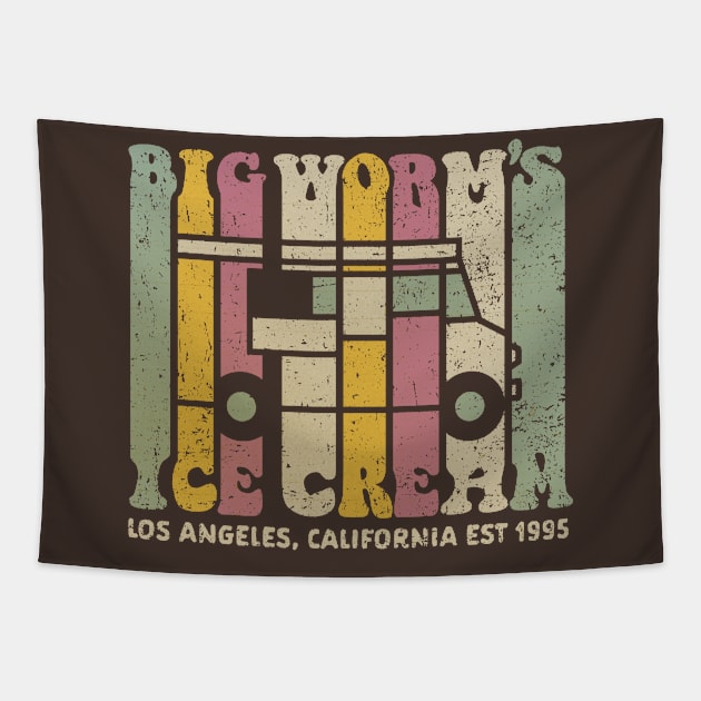 Big Worm's Ice Cream Tapestry by kg07_shirts