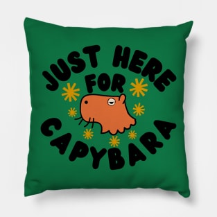 just here for capybara Pillow