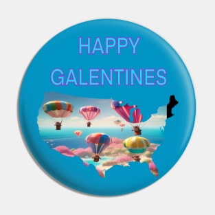 Happy Galentines balloons Pin