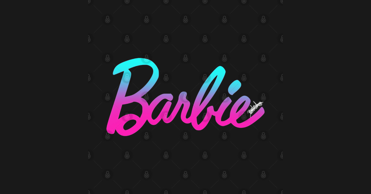 Barbie - Blue Shade logo - Barbie - Autocollant | TeePublic FR