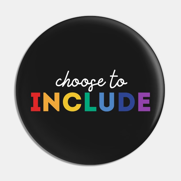 Choose To Include, Sped Teacher Gift, Special Education Teacher Pin by yass-art