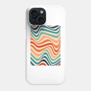 Retro 70s Waves Illusion Phone Case