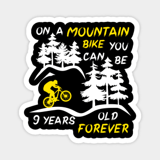 Mountain bike funny quote, cycling gift idea Magnet