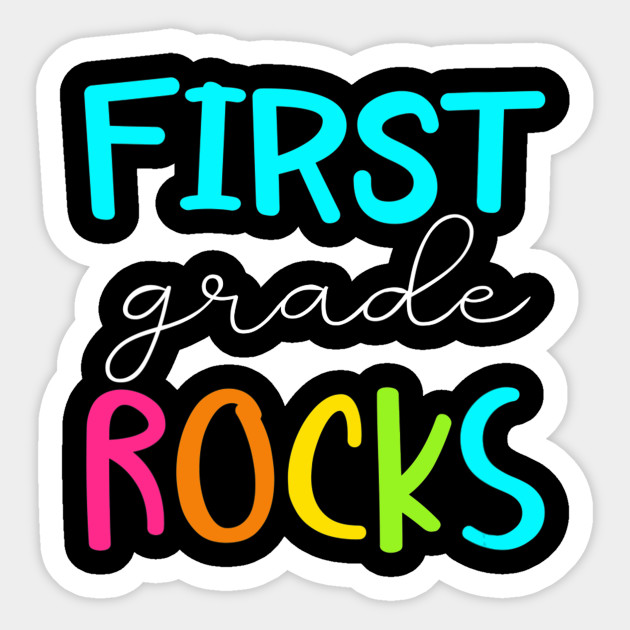 Womens First Grade Rocks Shirt Team 1st Grade Teacher First