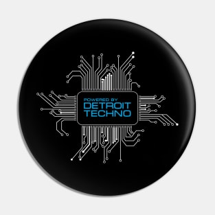 Powered by Detroit Techno Pin