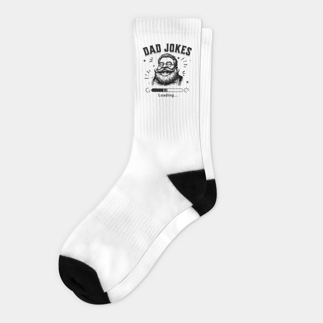 Dad-Jokes Socks by TEENIE DESIGN