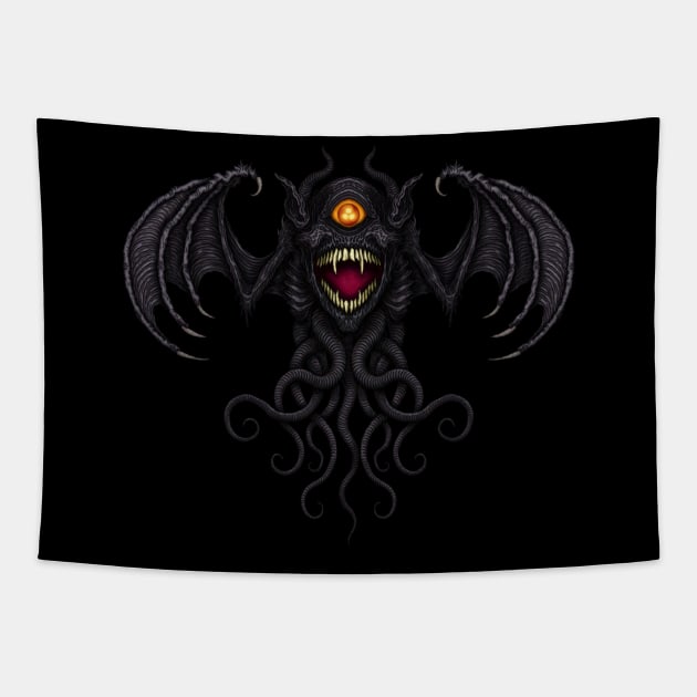 Haunter of the Dark - Azhmodai 2021 Tapestry by azhmodai