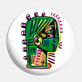 Colorful face Pin