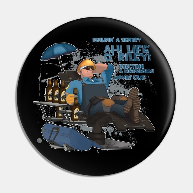 Blue Engineer - Team Fortress 2 Pin by Domadraghi