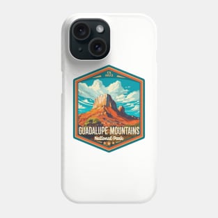 Guadalupe Mountains National Park Vintage WPA Style National Parks Art Phone Case