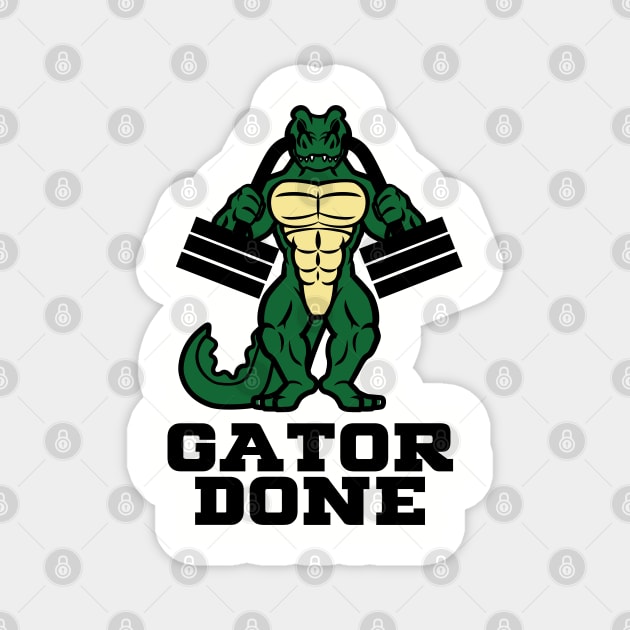 Gym Gator Magnet by Gym Critterz LLC