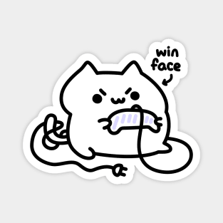 Win Face Cat Magnet