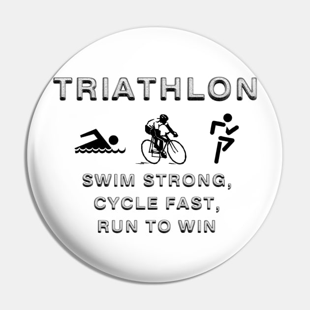 Triathlon Pin by teepossible