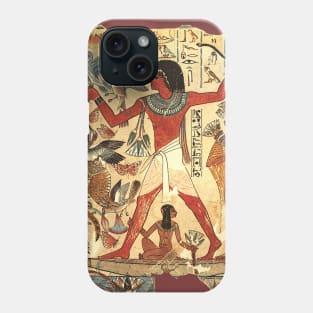 Fowling in the nile marshes Phone Case