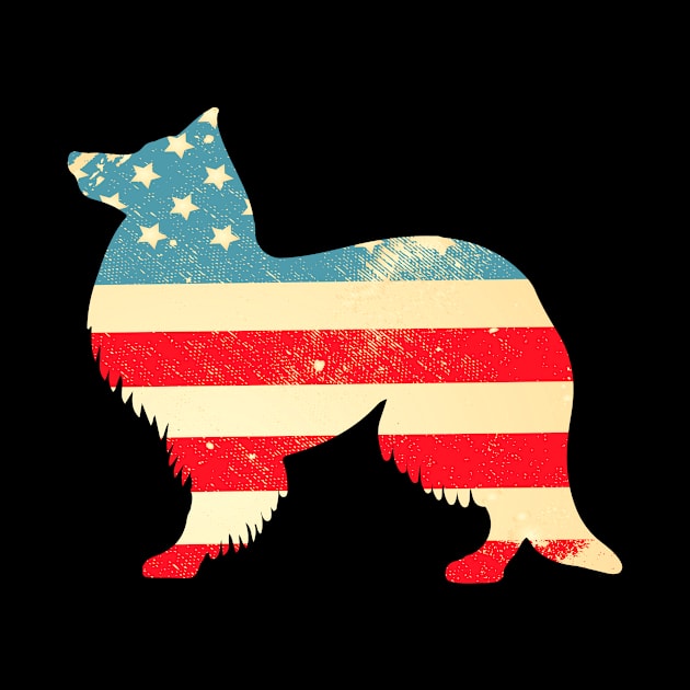 American Flag Sheltie by finchandrewf