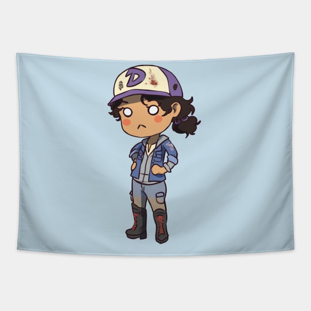 Clementine chibi Tapestry by Monicherrie