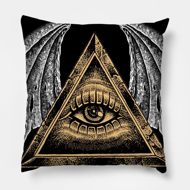 drawing artwork Pillow by HornArt