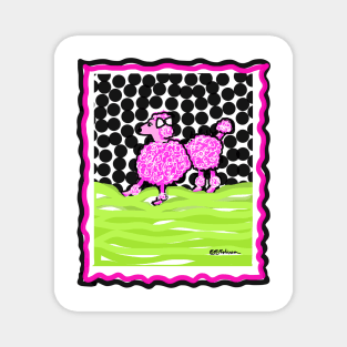 Pink Poodle Magnet